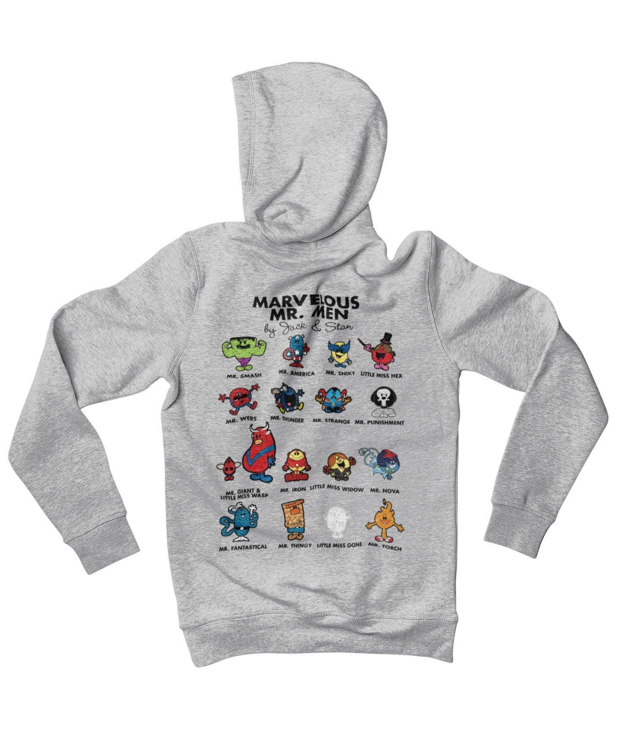 Top Notchy Marvelous Mr Men Back Printed Graphic Hoodie 8Ball