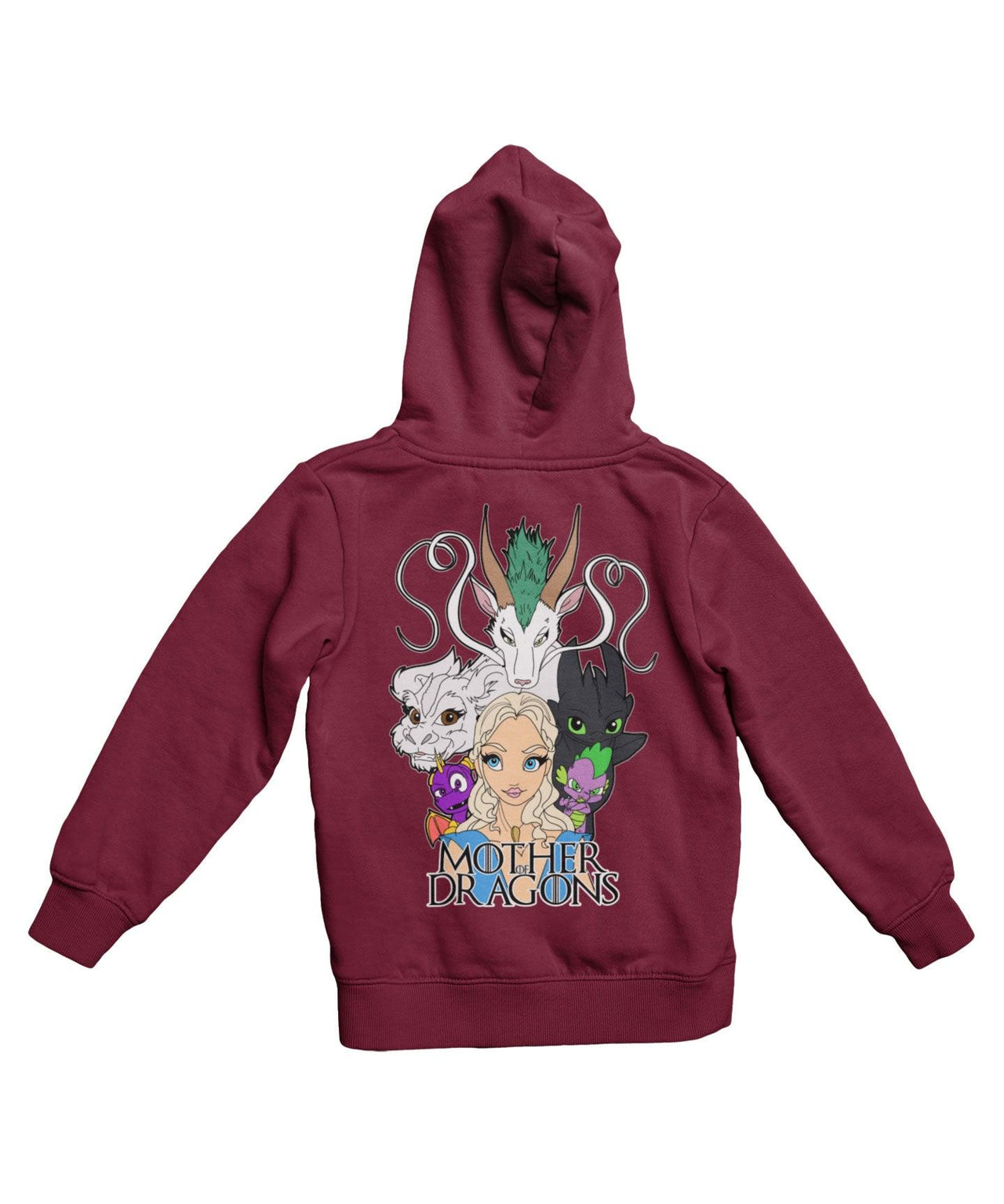 Top Notchy Mother of Dragons Back Printed Unisex Hoodie 8Ball