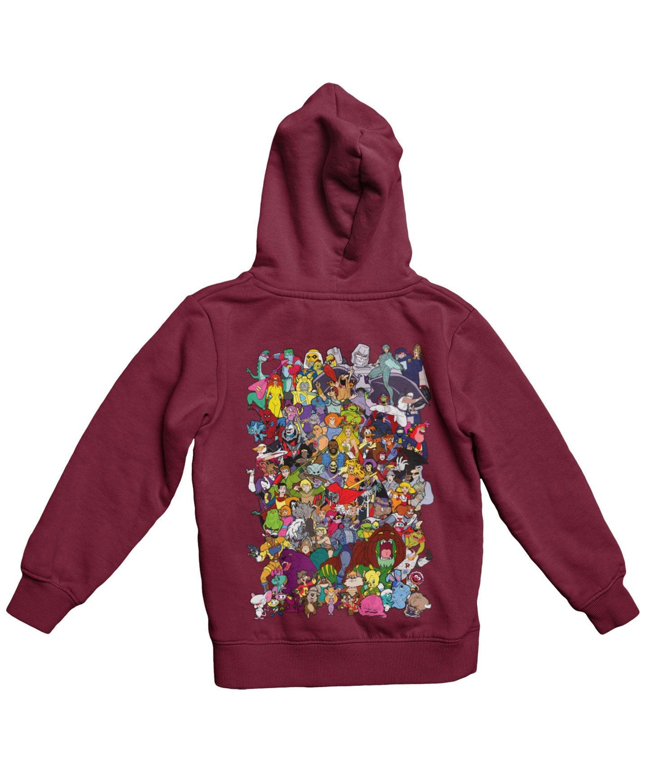 Top Notchy Saturday Morning Cartoons Back Printed Hoodie For Men and Women 8Ball