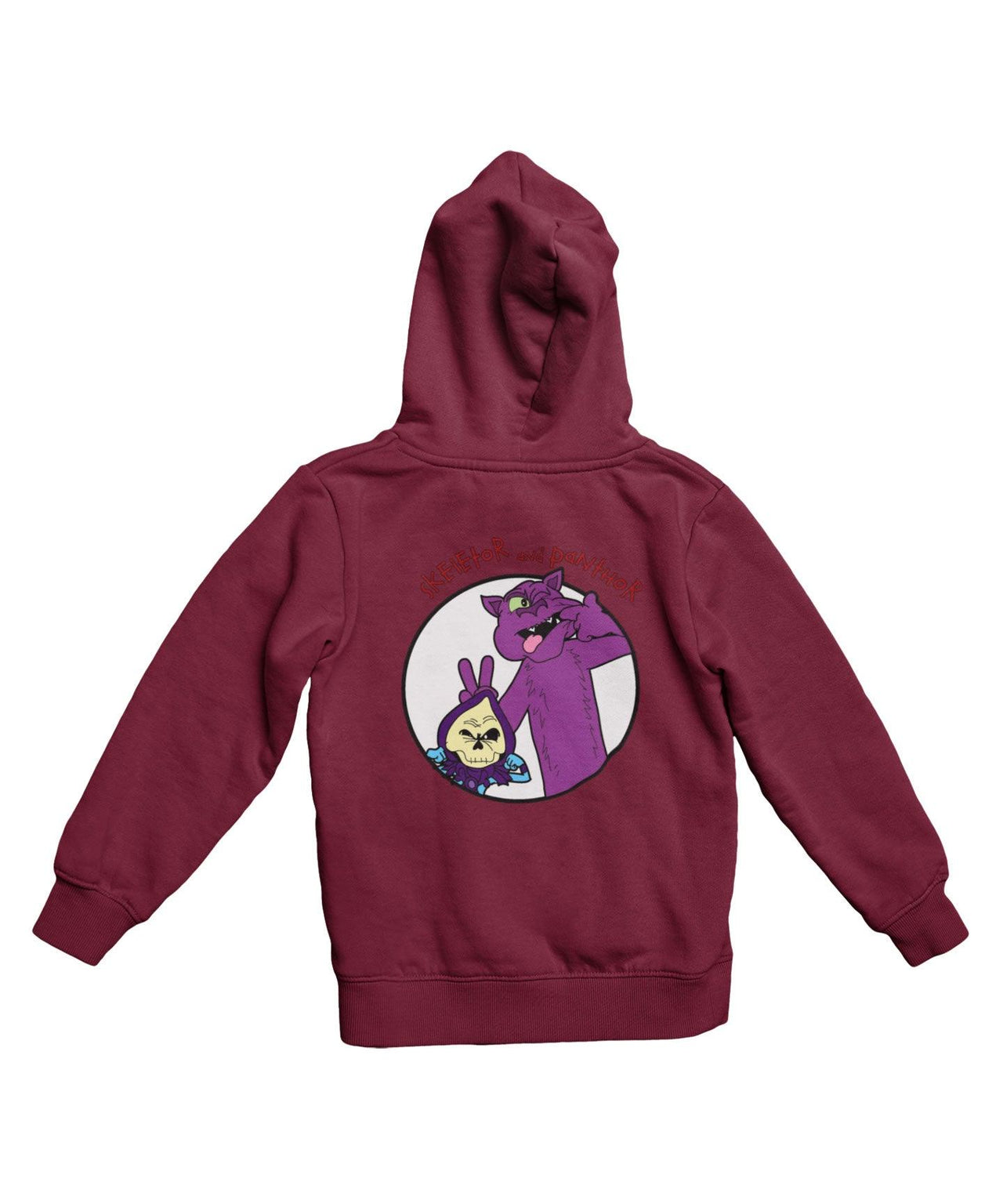 Top Notchy Skeletor and Panther Back Printed Unisex Hoodie 8Ball