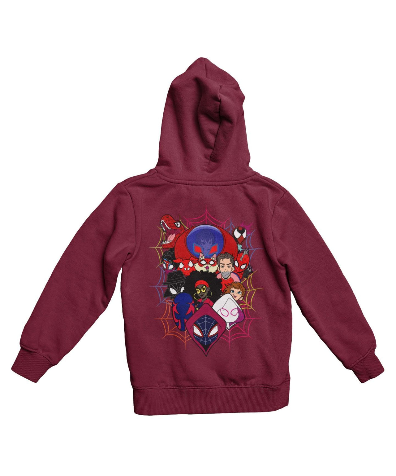 Top Notchy Spiderverse Explosion Back Printed Unisex Hoodie 8Ball