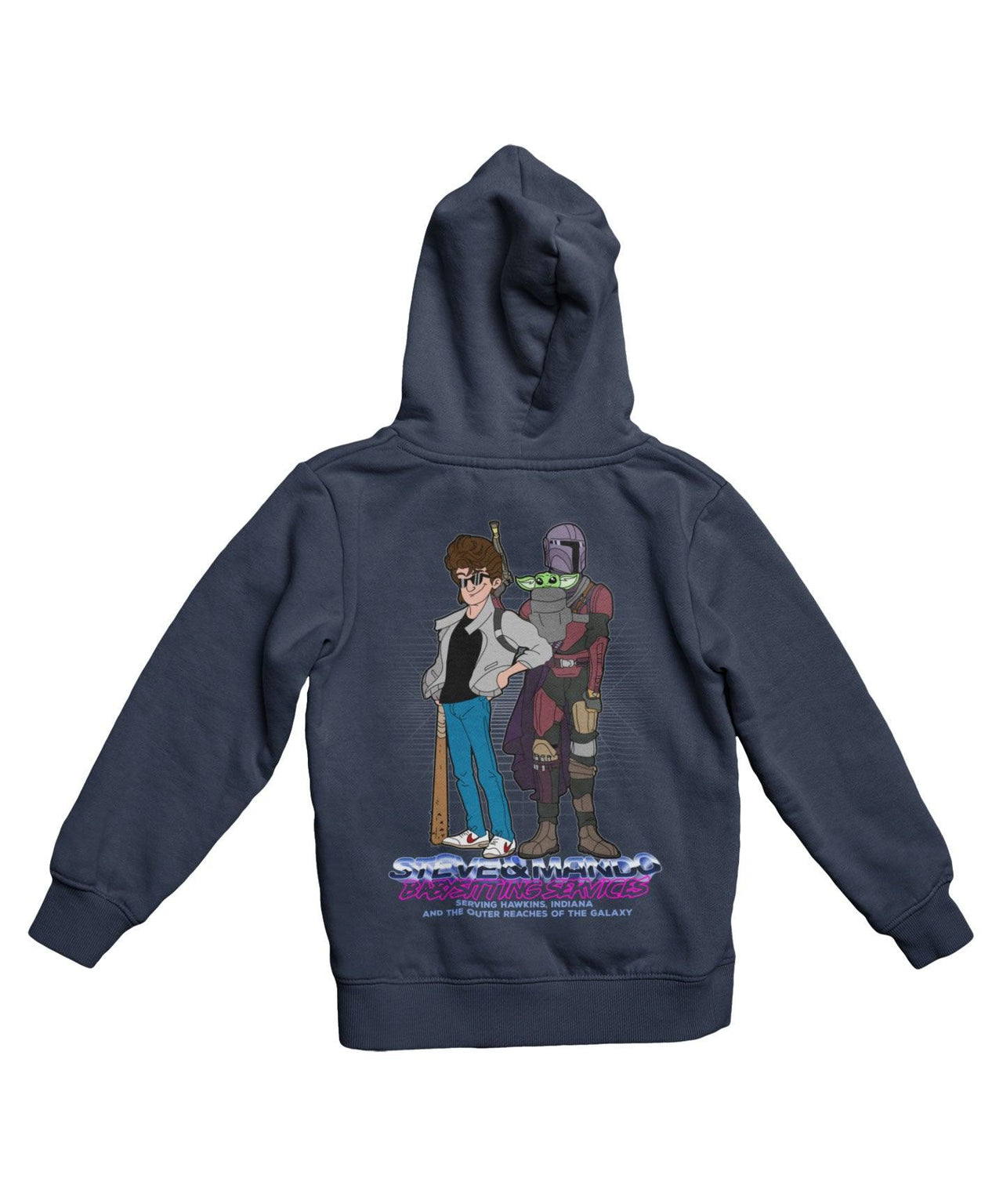 Top Notchy Steve and Mando Babsitting Back Printed Hoodie For Men and Women 8Ball