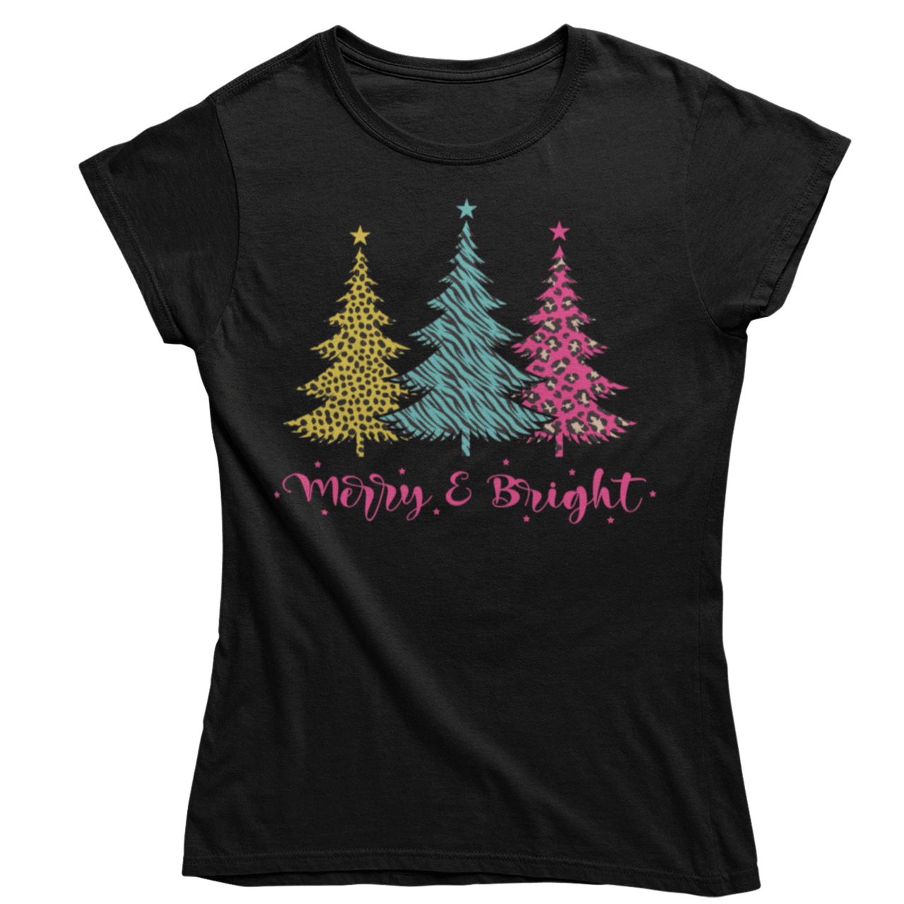 Triple Christmas Tree Womens Style T-Shirt 8Ball