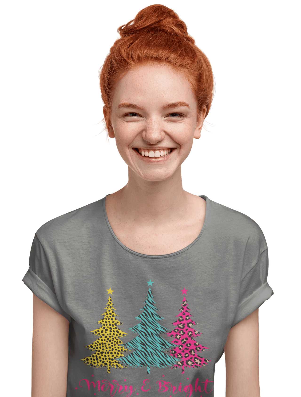 Triple Christmas Tree Womens Style T-Shirt 8Ball