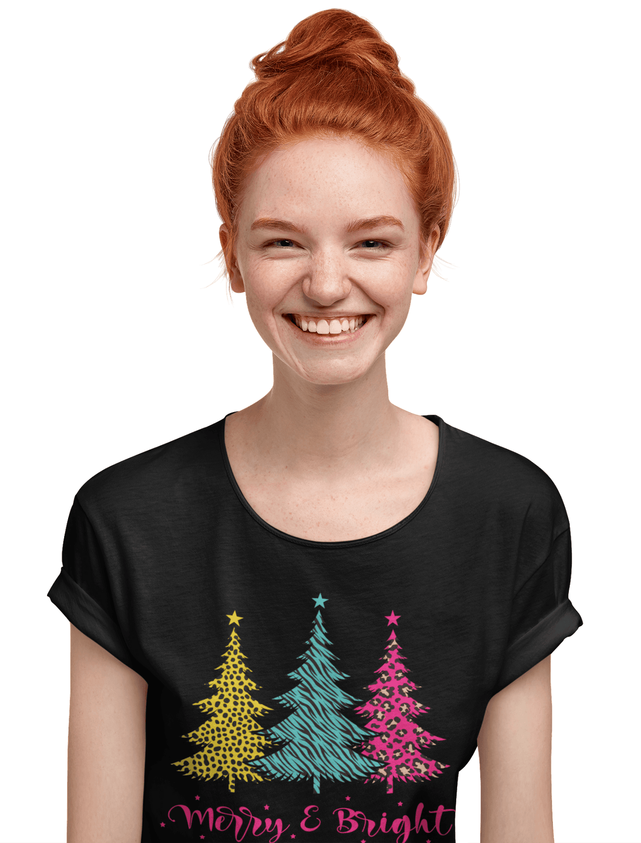 Triple Christmas Tree Womens Style T-Shirt 8Ball