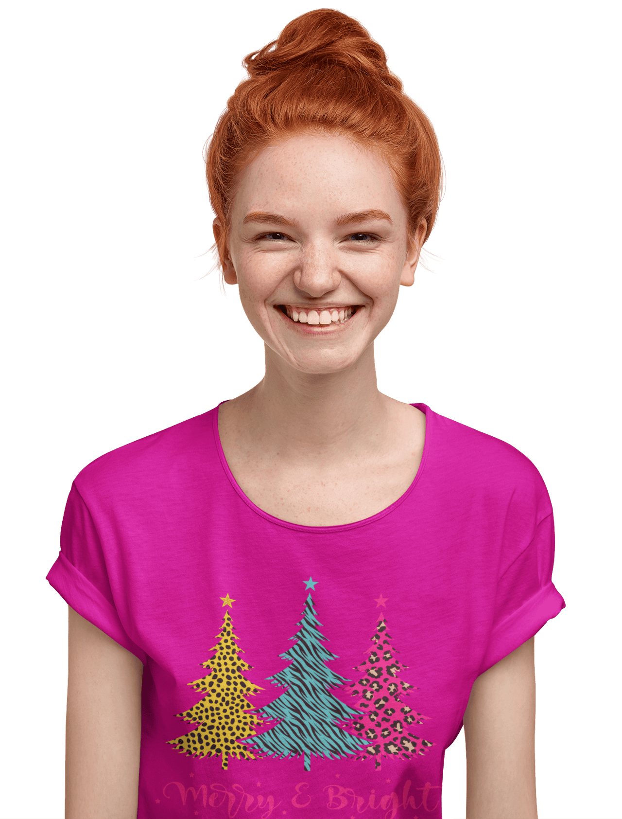 Triple Christmas Tree Womens Style T-Shirt 8Ball