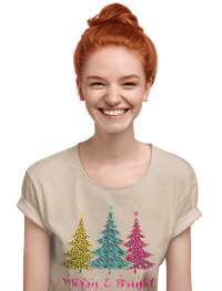 Thumbnail for Triple Christmas Tree Womens Style T-Shirt 8Ball