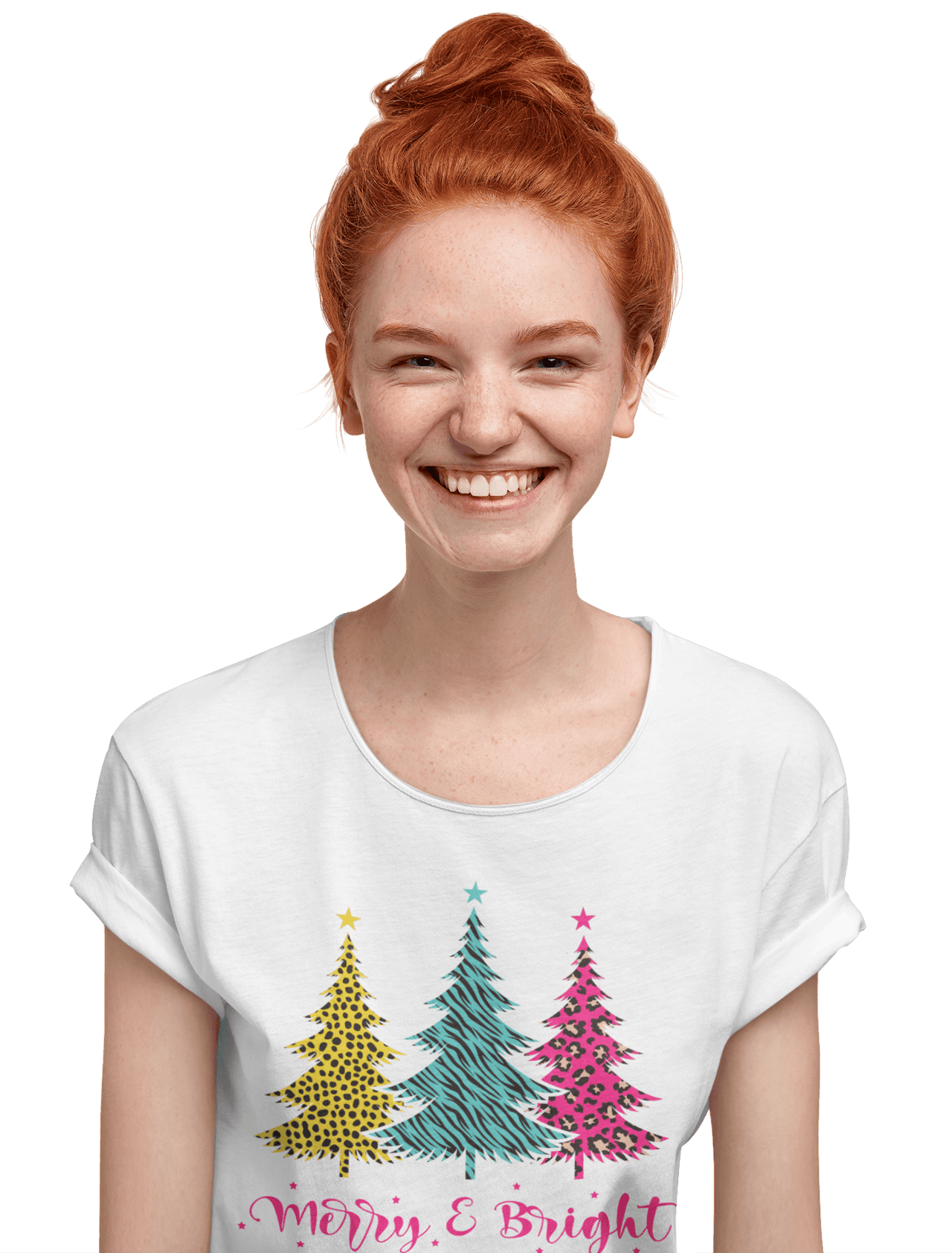 Triple Christmas Tree Womens Style T-Shirt 8Ball