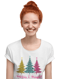 Thumbnail for Triple Christmas Tree Womens Style T-Shirt 8Ball