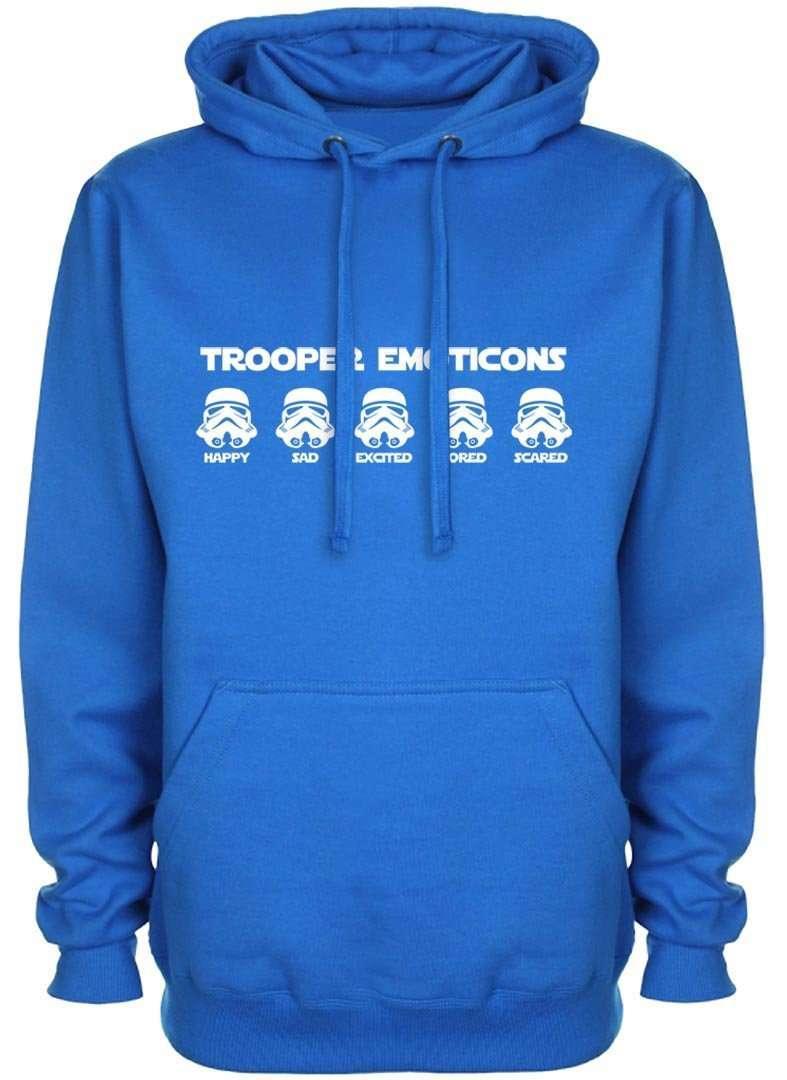 Trooper Emoticons Graphic Hoodie 8Ball