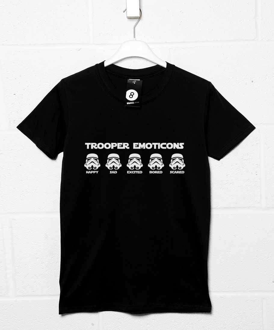 Trooper Emoticons Unisex Mens Graphic T-Shirt 8Ball