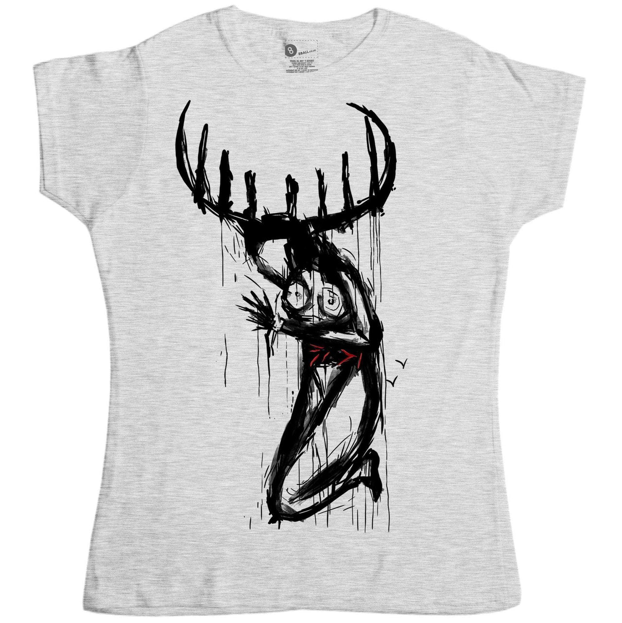 True Detective Fitted Womens T-Shirt, Inspired By Carcosa Church 8Ball