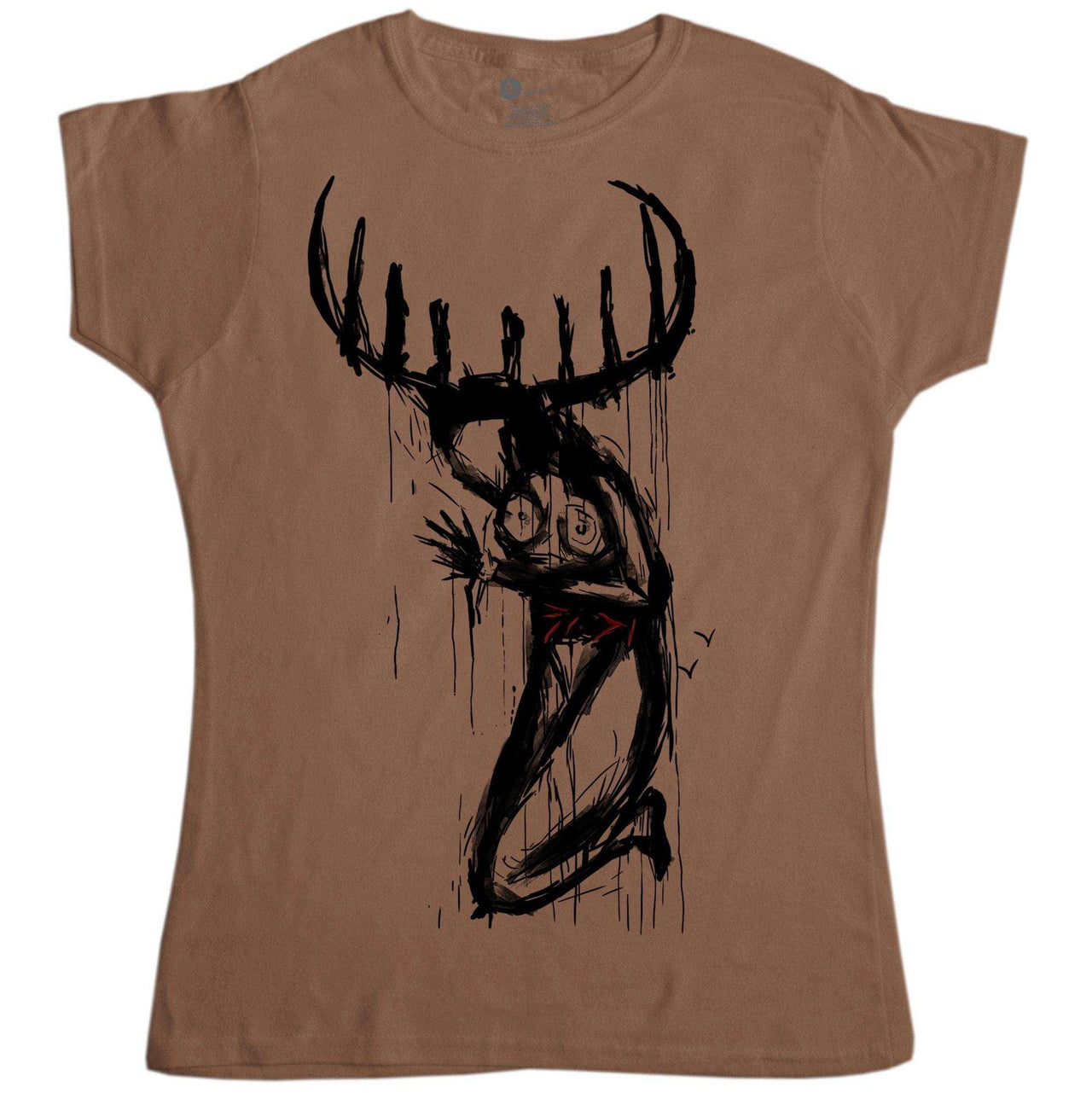 True Detective Fitted Womens T-Shirt, Inspired By Carcosa Church 8Ball