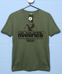 Thumbnail for US Colonial Marines Eagle Logo Graphic T-Shirt For Men 8Ball
