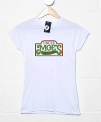 Thumbnail for Uncle Moe's Family Feedbag Womens Fitted T-Shirt, Inspired By The Simpsons 8Ball