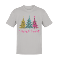 Thumbnail for Unisex Triple Christmas Tree Adult for Men and Women Graphic T-Shirt For Men 8Ball