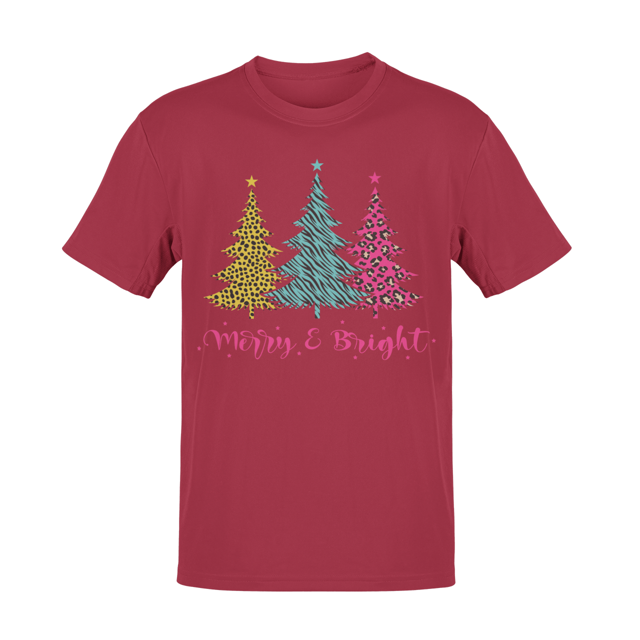 Unisex Triple Christmas Tree Adult for Men and Women Graphic T-Shirt For Men 8Ball