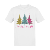 Thumbnail for Unisex Triple Christmas Tree Adult for Men and Women Graphic T-Shirt For Men 8Ball