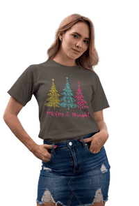 Thumbnail for Unisex Triple Christmas Tree Adult for Men and Women Graphic T-Shirt For Men 8Ball