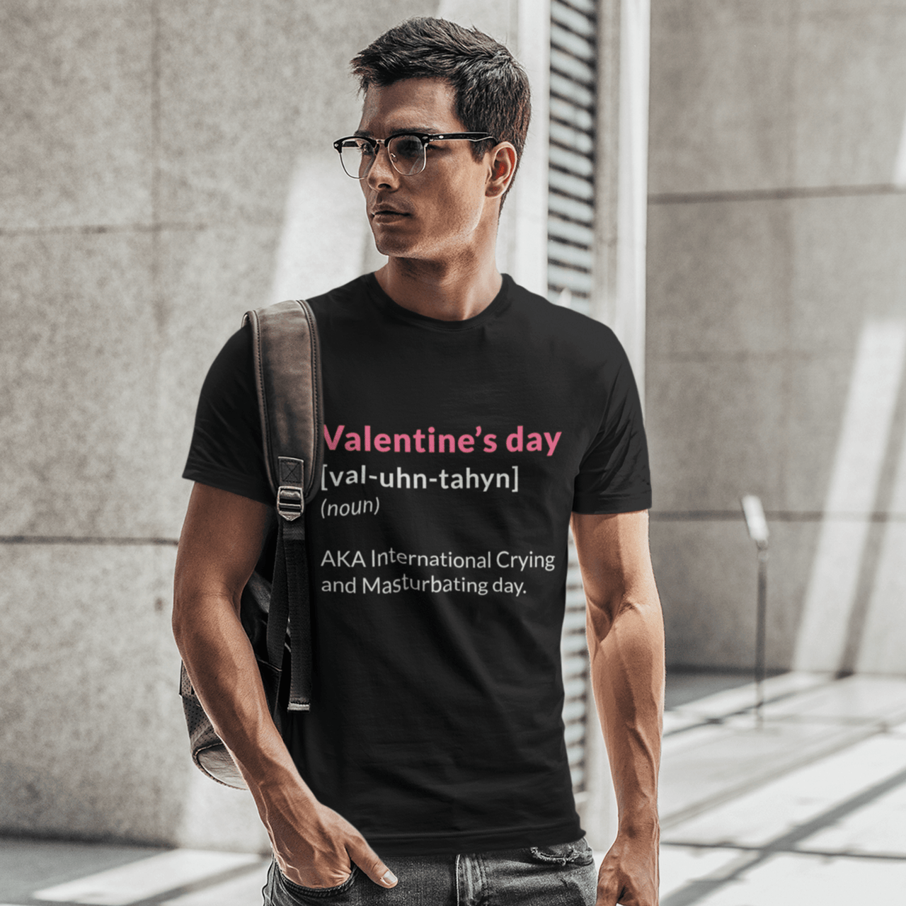 Valentine's Day Definition Also Known As Adult T-Shirt For Men 8Ball