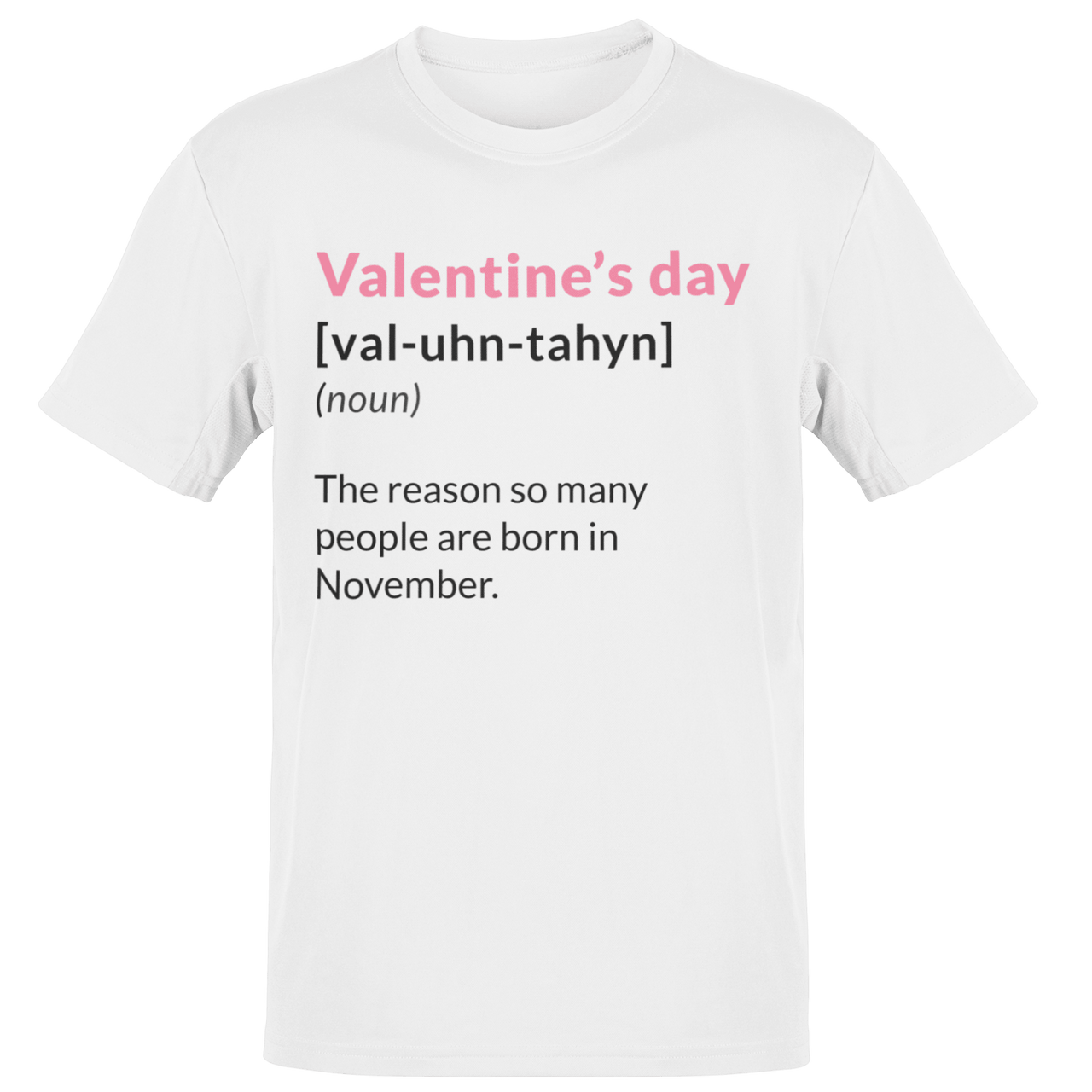 Valentine's Day Definition People Born in November Adult Mens Graphic T-Shirt 8Ball