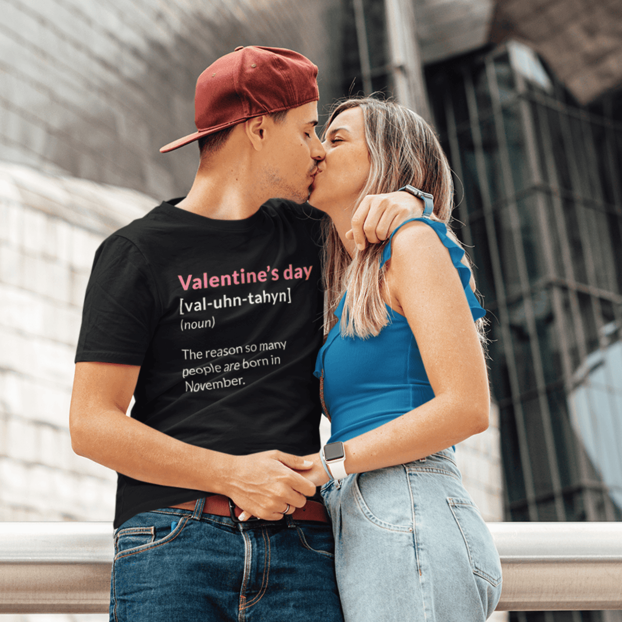Valentine's Day Definition People Born in November Adult Mens Graphic T-Shirt 8Ball