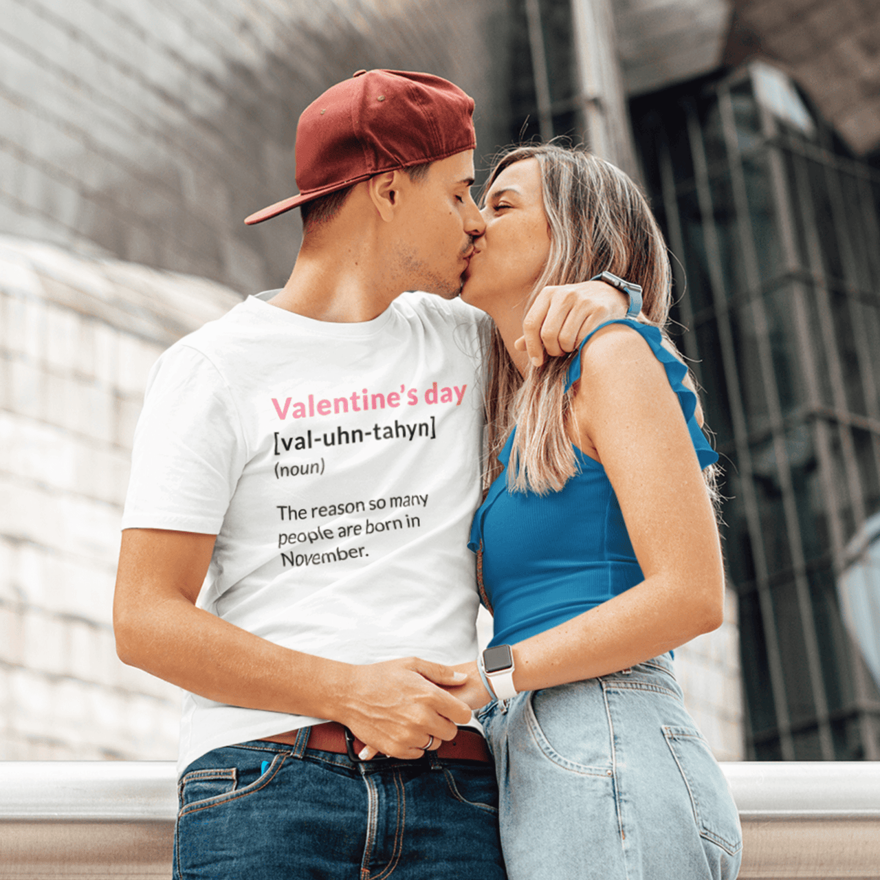 Valentine's Day Definition People Born in November Adult Mens Graphic T-Shirt 8Ball