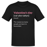 Thumbnail for Valentine's Day Definition People Born in November Adult Mens Graphic T-Shirt 8Ball