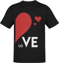 Thumbnail for Valentines Love Adult Left Unisex T-Shirt For Men And Women 8Ball