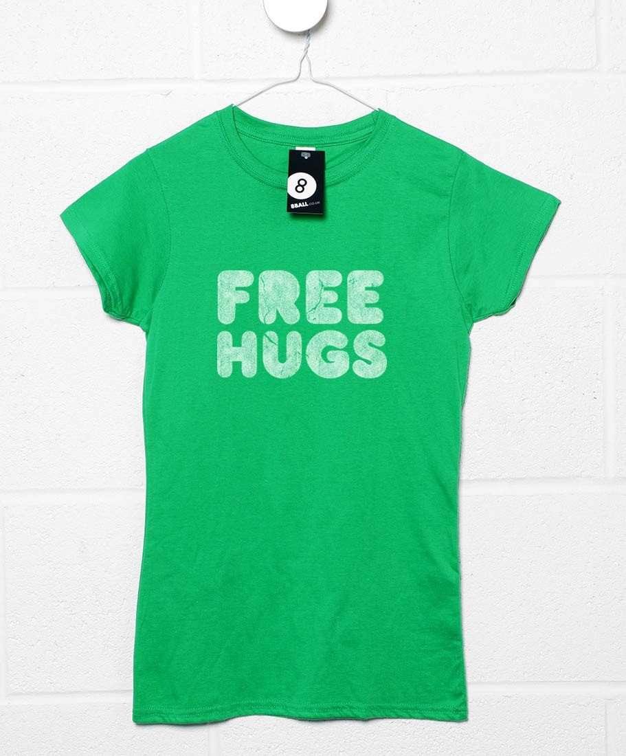 Vintage Free Hugs T-Shirt for Women 8Ball