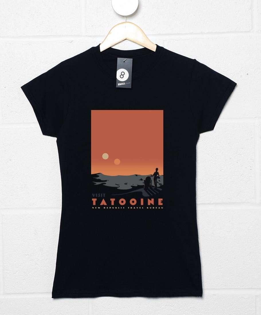 Visit Tatooine Womens Fitted T-Shirt 8Ball
