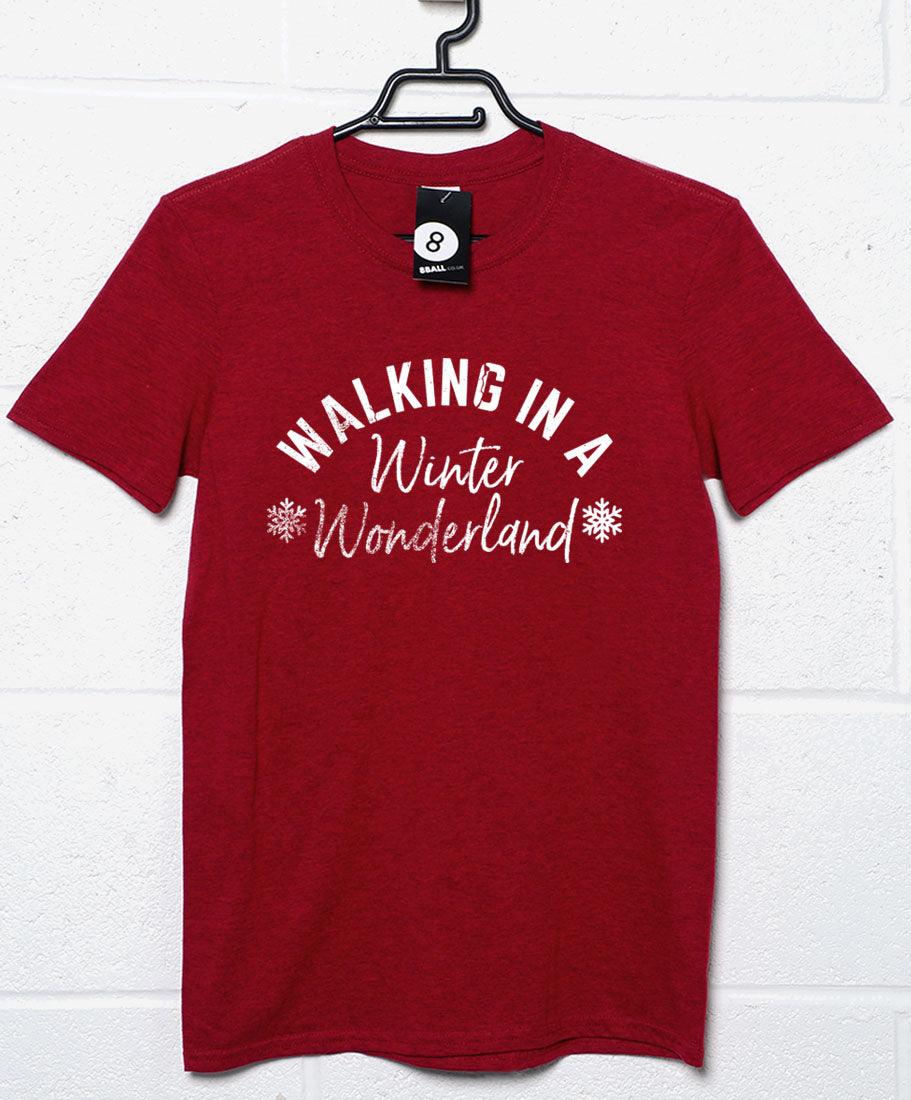 Walking in a Winter Wonderland Mens T-Shirt 8Ball