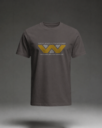 Thumbnail for Weyland Yutani Corporation Building Better Worlds T-Shirt, Dark Chocolate Ghost Form flat mockup
