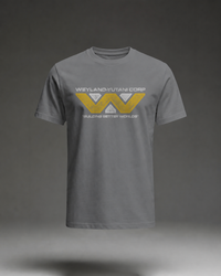 Thumbnail for Weyland Yutani Corporation Building Better Worlds T-Shirt, Light Blue Ghost Form flat mockup