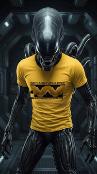 Thumbnail for Weyland Yutani Corporation Building Better Worlds T-Shirt, Daisy lifestyle image