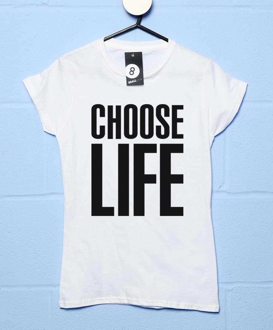 Wham Choose Life Womens Fitted T-Shirt 8Ball