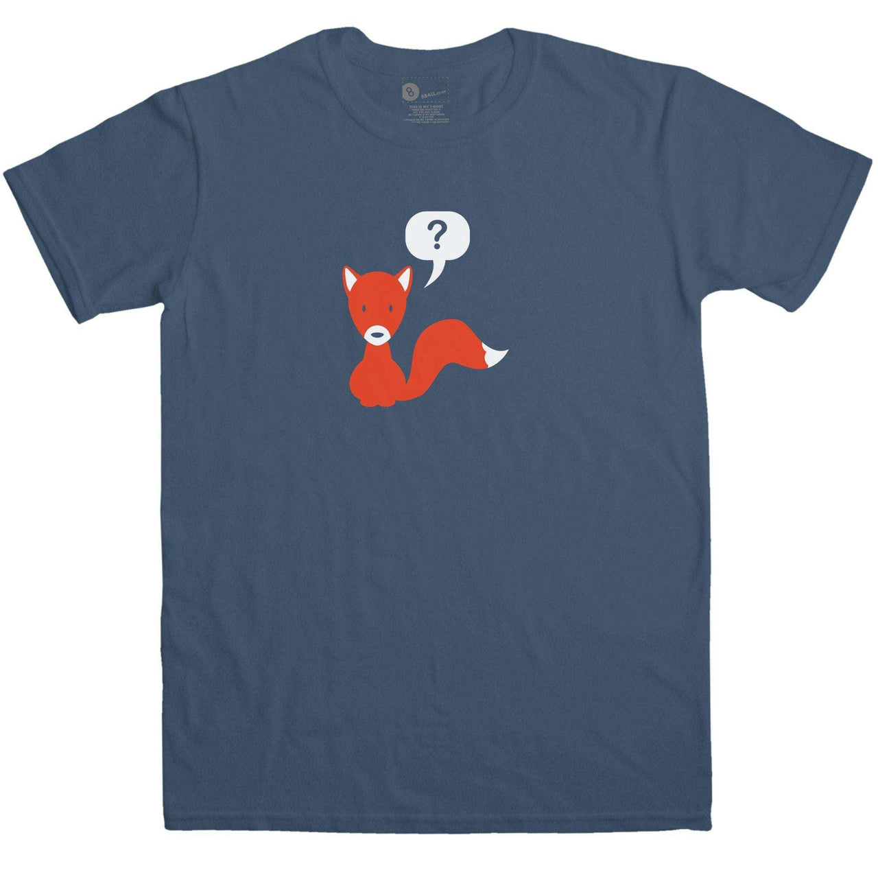 What Does The Fox Say Men's Fox Question Mark Mens Graphic T-Shirt 8Ball