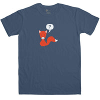 Thumbnail for What Does The Fox Say Men's Fox Question Mark Mens Graphic T-Shirt 8Ball
