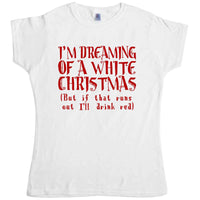 Thumbnail for White Christmas Fitted Womens T-Shirt 8Ball