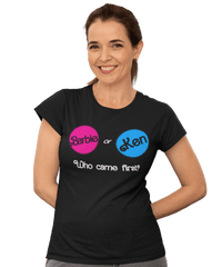 Thumbnail for Who Came First Barbie Or Ken Womens Style T-Shirt 8Ball