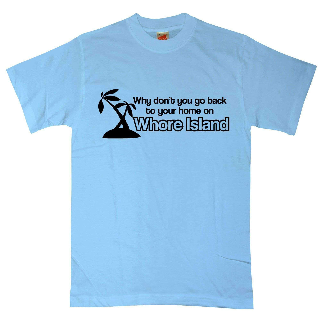 Whore Island Mens Graphic T-Shirt 8Ball