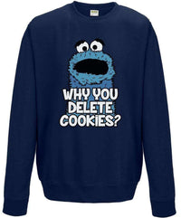 Thumbnail for Why You Delete Cookies Graphic Sweatshirt 8Ball