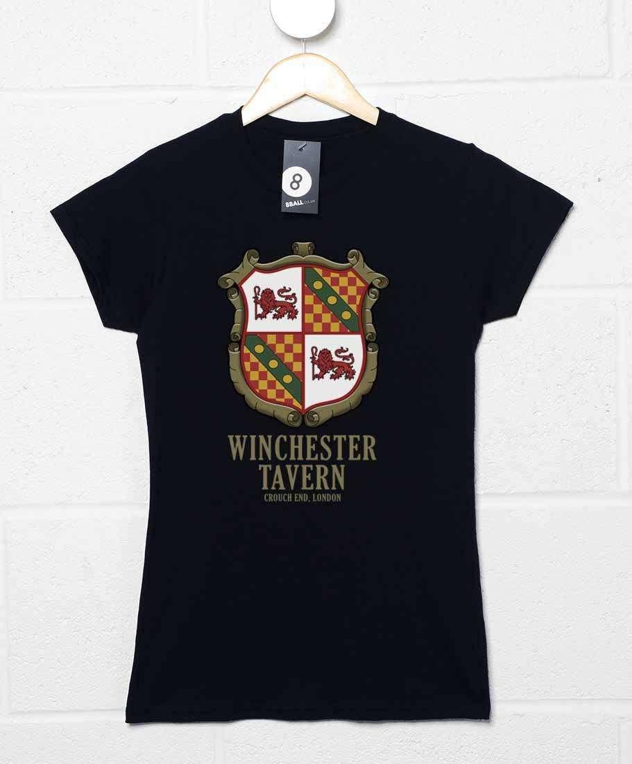 Winchester Coat of Arms Fitted Womens T-Shirt 8Ball