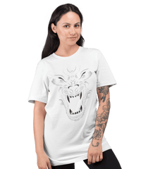 Thumbnail for Wolf Face Tattoo Design Adult Unisex Unisex T-Shirt 8Ball