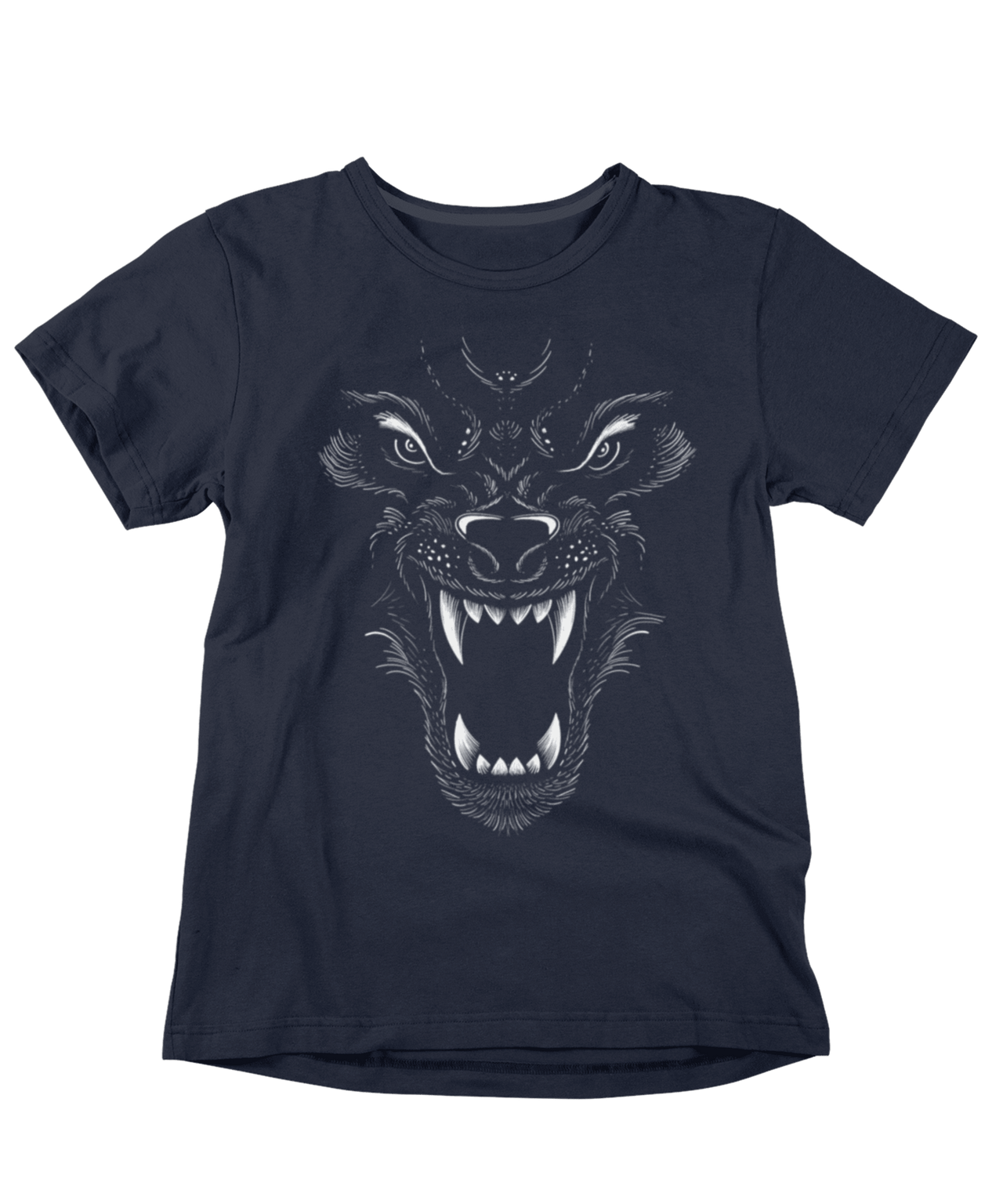 Wolf Face Tattoo Design Adult Unisex Unisex T-Shirt 8Ball