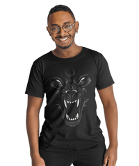 Thumbnail for Wolf Face Tattoo Design Adult Unisex Unisex T-Shirt 8Ball