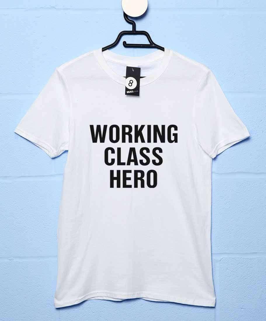 Working Class Hero Unisex T-Shirt As Worn By John Lennon 8Ball