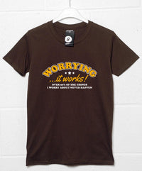 Thumbnail for Worrying Works Graphic T-Shirt For Men 8Ball