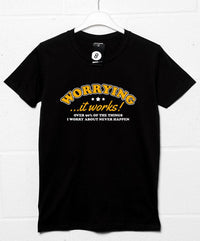 Thumbnail for Worrying Works Graphic T-Shirt For Men 8Ball
