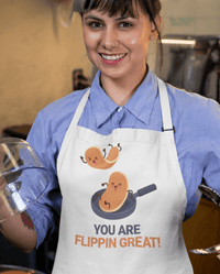 Thumbnail for You Are Flipping Great Pancake Day Cotton Kitchen Apron 8Ball